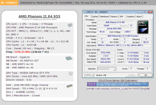 狂彪7.3GHz!AMD 955黑盒超频再创新高_