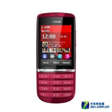 1GHz+500万像素 S40诺基亚Asha3000发布