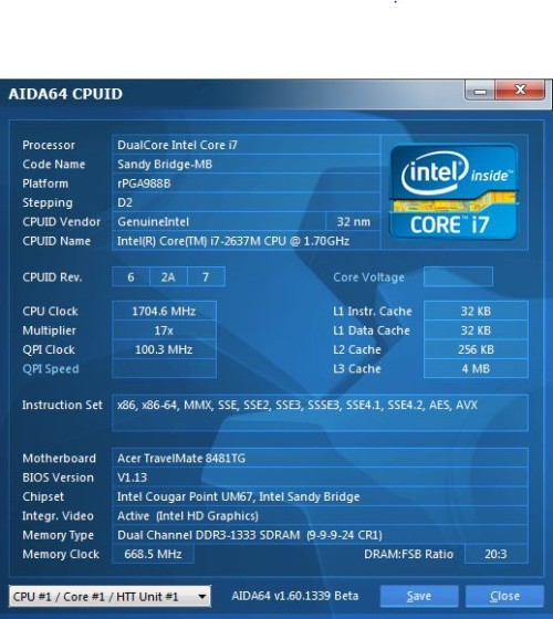 Photo: Ultimate Business Review Acer TravelMate 8481TG