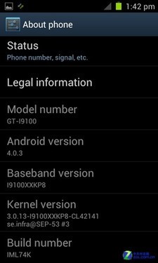 GALAXY SII官方Android 4.0.3 ROM流出 