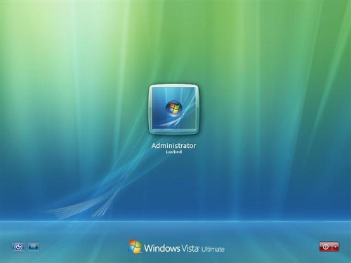windows vista登录界面图片