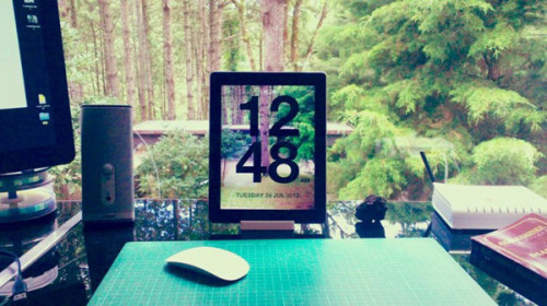 Chameleon Clock:让苹果设备变成透明时钟_笔记本