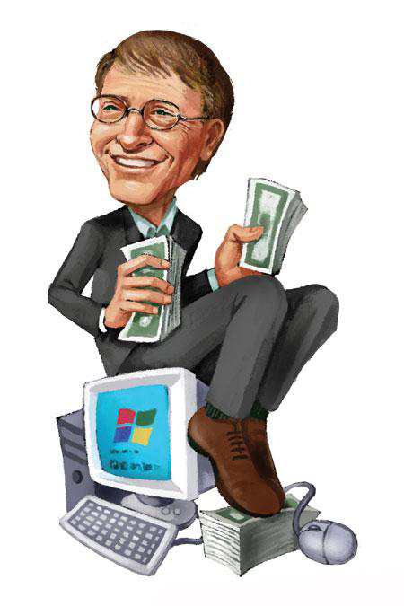 比尔·盖茨抛售微软股票 套现1.26亿美元 _软件