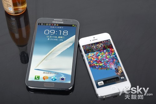 �콢���콢�Ľ���Note��Ա�iPhone5