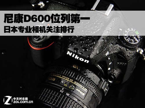 尼康D600位列第一 日本专业相机关注排行