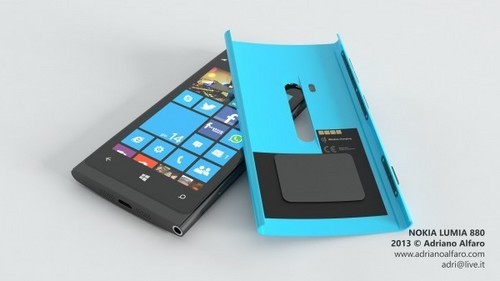 可自由更换外壳 诺基亚Lumia 880曝光 