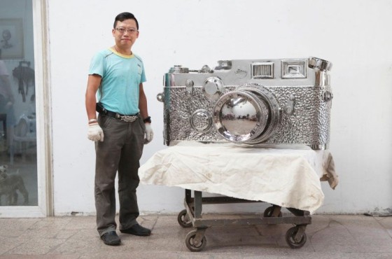 徕卡洛杉矶店开张特制百万美元相机雕塑