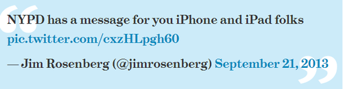 紐約警方建議iPhone用戶盡快升級iOS7