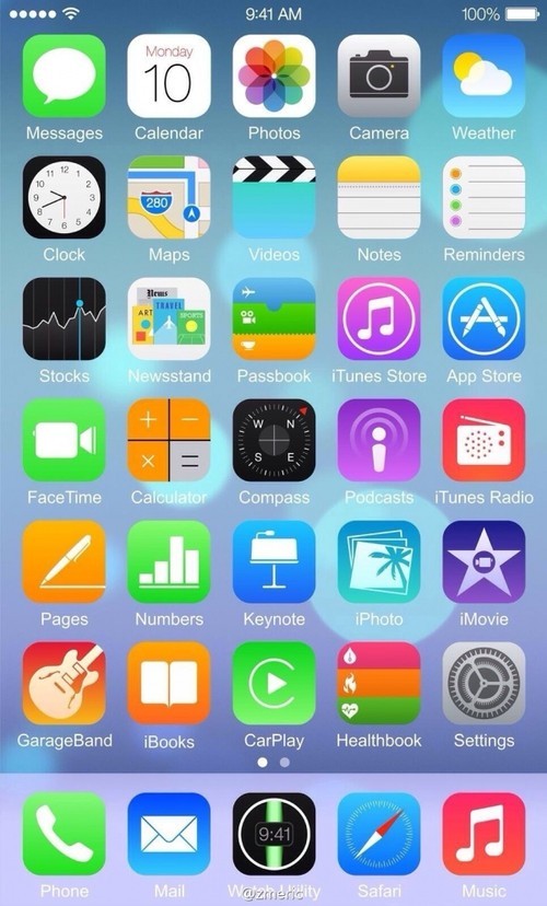 【给利伴网】加入更多功能 苹果ios 8系统界面曝光