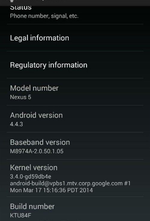 ϵ˽仯 Android4.4.3ٴع 