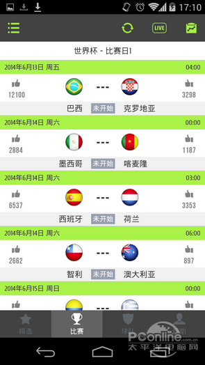手机看世界杯必备App|世界杯|App_手机