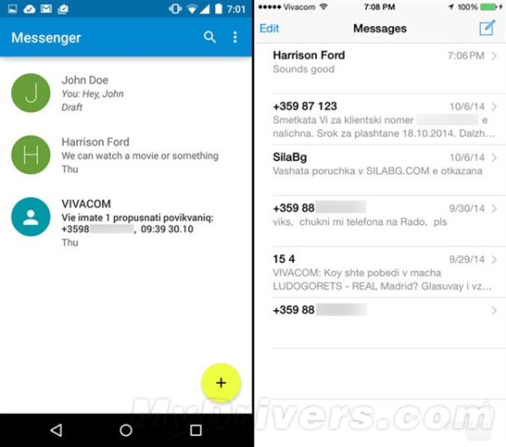 海量图：iOS 8.1对比Android 5.0