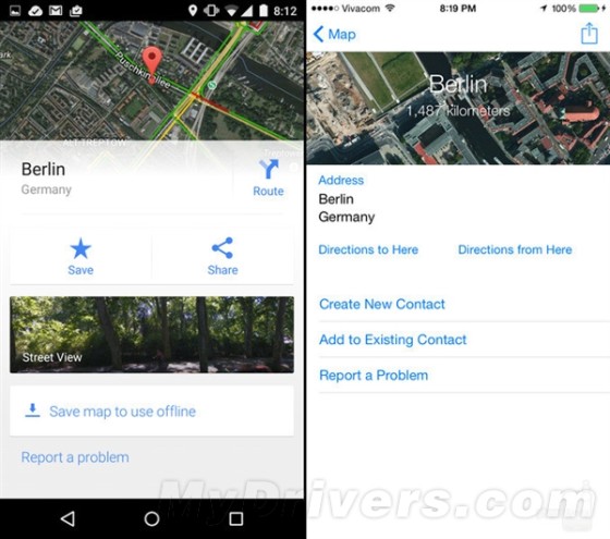 海量图：iOS 8.1对比Android 5.0