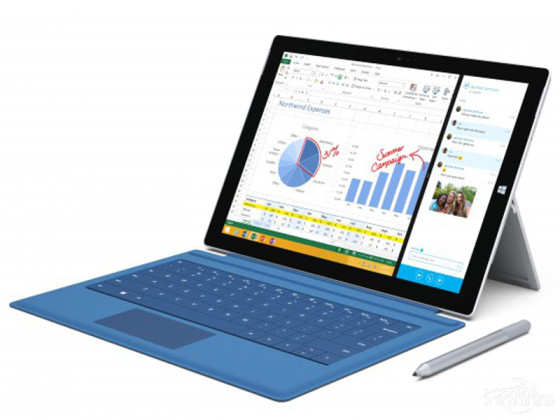 全套办公软件 微软Surface Pro 3价格7388|微软