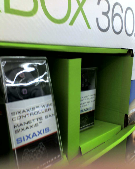 商家借XBOX360专柜甩卖PS3六轴手柄!?_数码