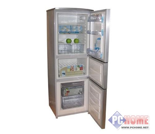 伊莱克斯bcd-260ei三门冰箱独特的大屏幕lcd液晶蓝屏,将运行状态