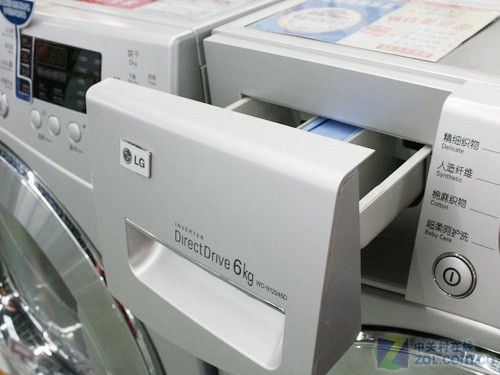 DD电机性能强LG6kg时尚滚筒3688元