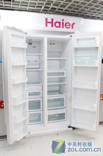 双循环制冷更佳海尔对开门冰箱9580元
