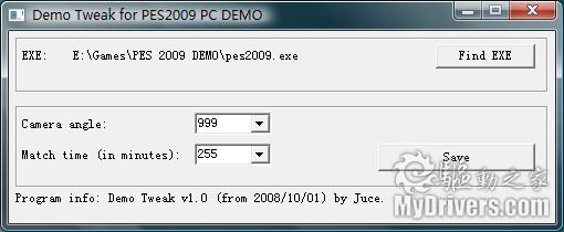 下载:《PES 2009》试玩版简单修改器_硬件