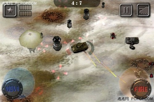 iPhone限时免费精品游戏 3D坦克大战_手机