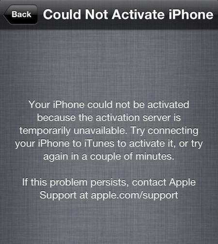 公司激活服务器故障:iPhone无法激活|iPhone|苹