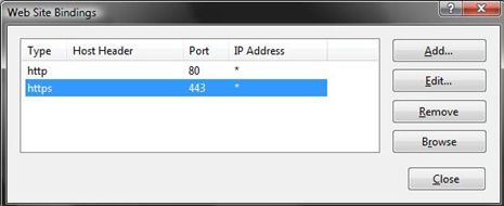 IIS7.0上用自签证书来启用SSL