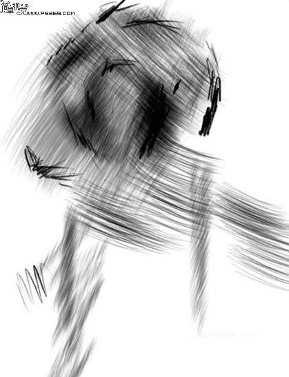 photoshop将照片转鼠绘素描画效果