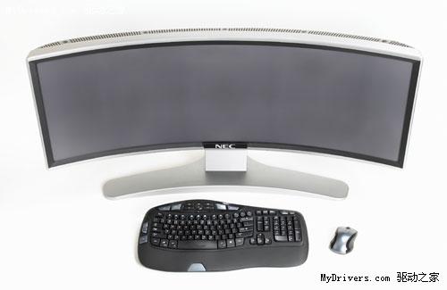 nec发布超宽屏弧形显示器