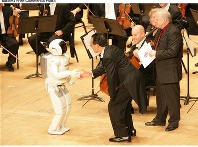 日本机械人指挥交响乐团(组图)
