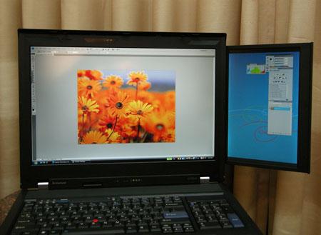 双屏设计顶级显卡 ThinkPad W700ds评测(4)_