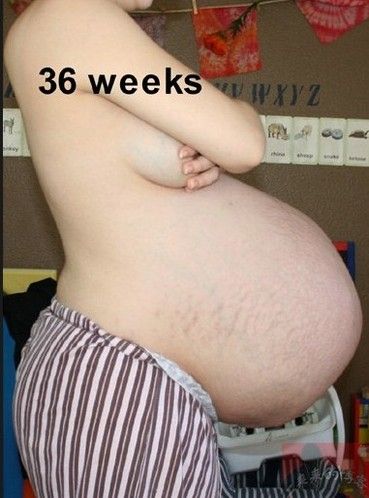 怀孕36周时