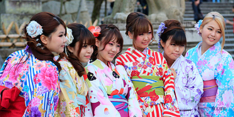 日本和服少女青春无敌