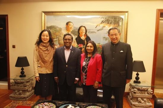 马尔代夫前总统访问中国世界和平基金会