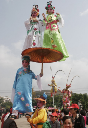 潮 宾阳炮龙节好戏连台_南宁--和谐宜居 中国绿