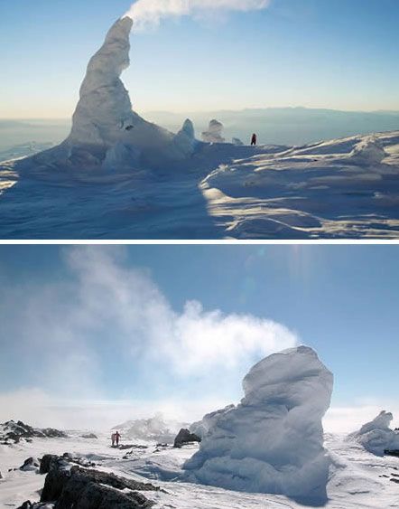 埃里波斯火山的冰塔(南极洲) 埃里波斯火山的冰塔(南极洲)