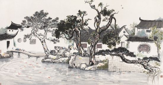 吴冠中《网师园》成交价5175万元 吴冠中《网师园》成交价5175万元