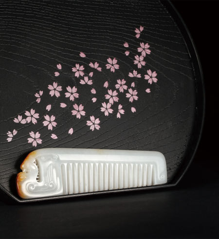 黄罕勇 和田玉籽料梳子 黄罕勇 和田玉籽料梳子