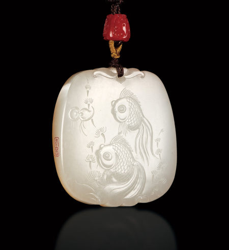 林金波 和田玉籽料金玉满堂牌 林金波 和田玉籽料金玉满堂牌