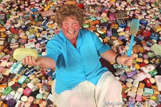 卡萝-沃恩的肥皂收藏。 卡萝-沃恩的肥皂收藏。