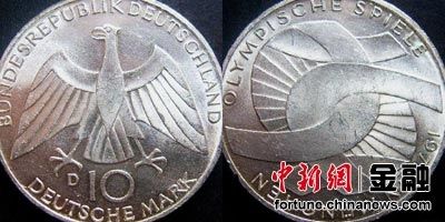1972年，第20届慕尼黑奥运会4年发行了纪念币6枚。
