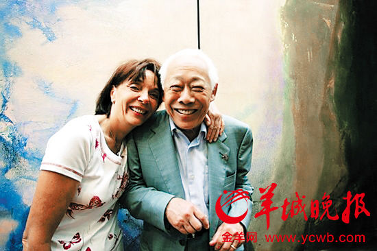 赵无极与第三任夫人弗朗索瓦·马尔凯 赵无极与第三任夫人弗朗索瓦·马尔凯