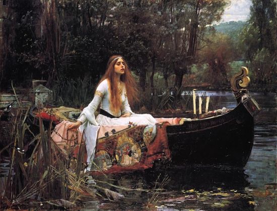 1. 《The Lady of Shalott》, John William Waterhouse
