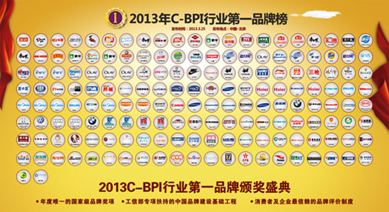 2013C-BPI行业第一品牌榜