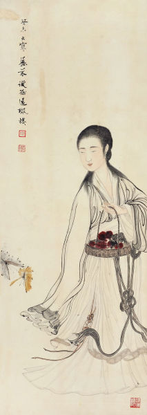 邓芬 提篮仕女图 邓芬 提篮仕女图