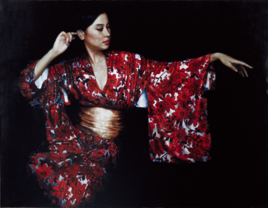 陈逸飞 模特儿 布面油画 92×118cm 1988年 　　RMB：12,000,000-16,000,000