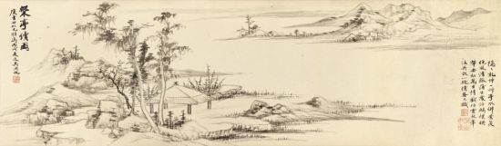 吴湖帆 槃亭续图 吴湖帆 槃亭续图