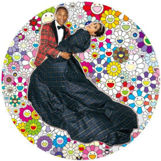 ����¡�� ��������ͺ��׵�Ф��-���衷(Portraitof Pharrell and Helen �C Dance) (2014) Acrylic and platinum leaf on canvas mounted onboard Photo: Terry Richardson) ��1500 mm © 2014����¡/Kaikai Kiki Co., Ltd. All rights reserved.