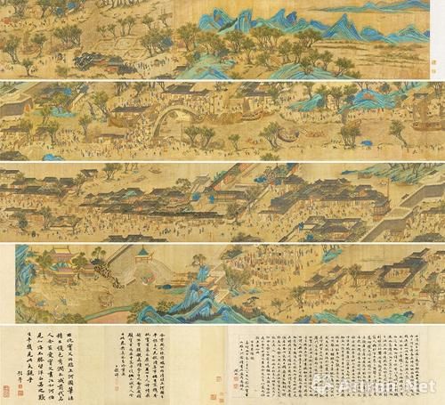 6、传仇英《清明上河图卷》,7553万; 6、传仇英《清明上河图卷》,7553万;