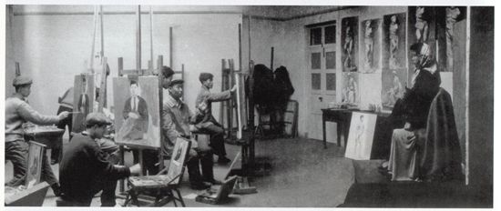 　　1962年中央美术学院油画系第二工作室(罗工柳工作室)习作课