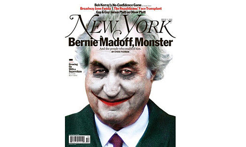 纽约杂志的封面曾将麦道夫刻画为恶魔